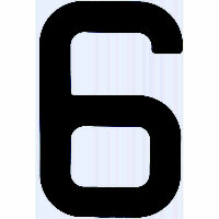 NUMERAL 6 PRETO 23,5 OPTIPARTS