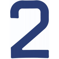 NUMERAL 2 AZUL 23,5 OPTIPARTS	