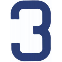 NUMERAL 3 AZUL 23,5 OPTIPARTS
