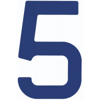 NUMERAL 5 AZUL 23,5 OPTIPARTS