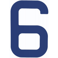 NUMERAL 6 AZUL 23,5 OPTIPARTS