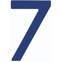 NUMERAL 7 AZUL 23,5 OPTIPARTS