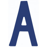NUMERAL A AZUL 23,5 OPTIPARTS