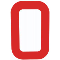 NUMERAL 0 VERMELHO 23,5 OPTIPARTS