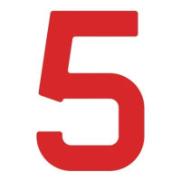 NUMERAL 5 VERMELHO 23,5 OPTIPARTS